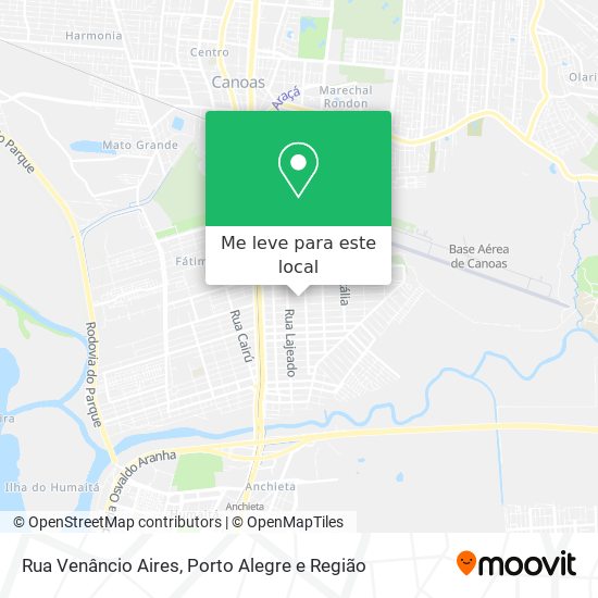 Rua Venâncio Aires mapa