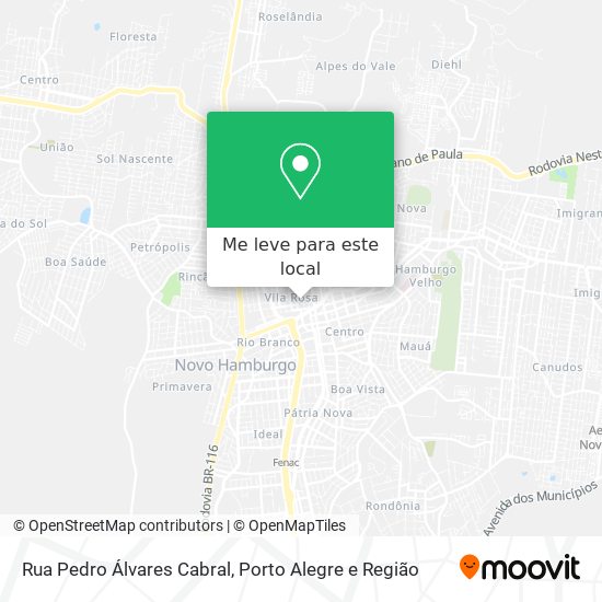 Rua Pedro Álvares Cabral mapa