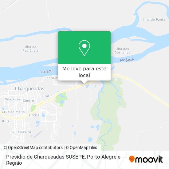 Presídio de Charqueadas SUSEPE mapa