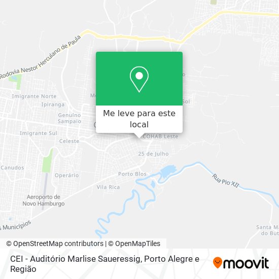 CEI - Auditório Marlise Saueressig mapa