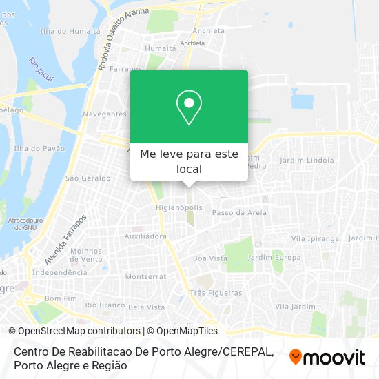 Centro De Reabilitacao De Porto Alegre / CEREPAL mapa