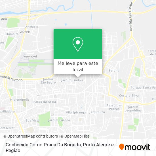 Conhecida Como Praca Da Brigada mapa