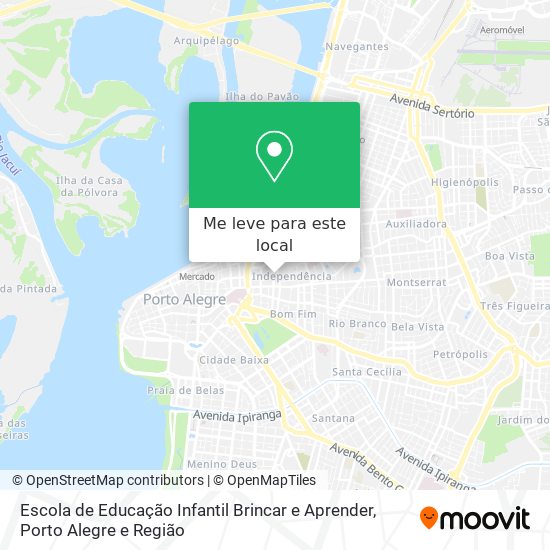 Escola de Educação Infantil Brincar e Aprender mapa