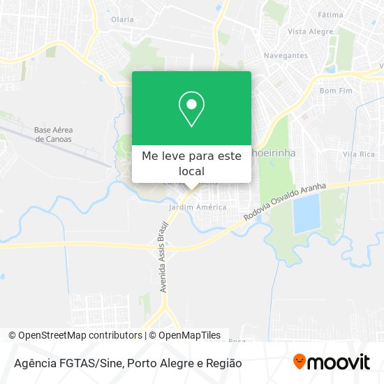 Agência FGTAS/Sine mapa