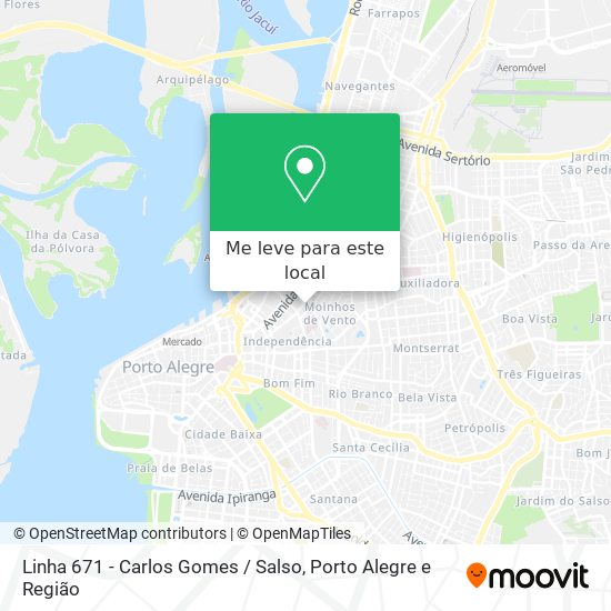Linha 671 - Carlos Gomes / Salso mapa