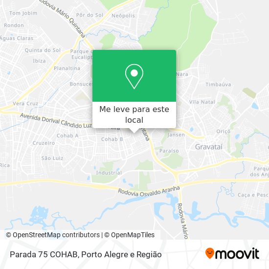 Parada 75 COHAB mapa