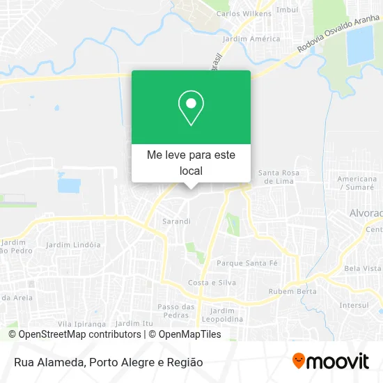 Rua Alameda mapa