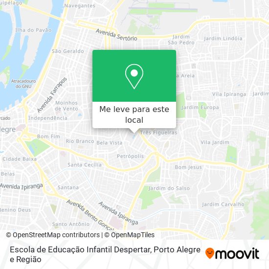 Escola de Educação Infantil Despertar mapa
