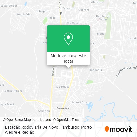 Estação Rodoviaria De Novo Hamburgo mapa