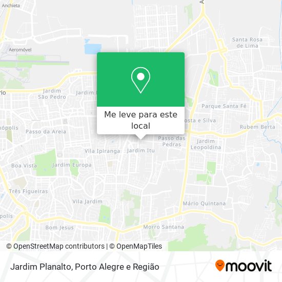 Jardim Planalto mapa