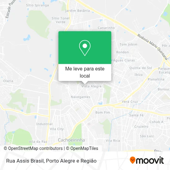 Rua Assis Brasil mapa
