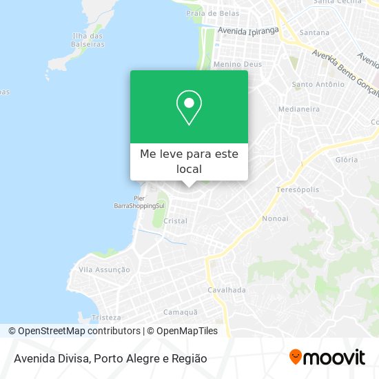 Avenida Divisa mapa