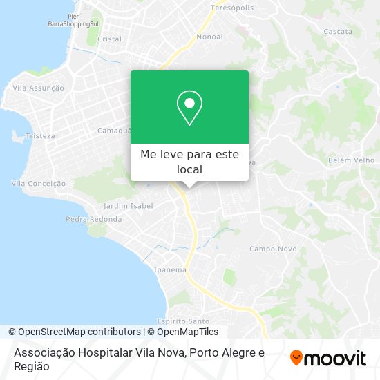 Associação Hospitalar Vila Nova mapa