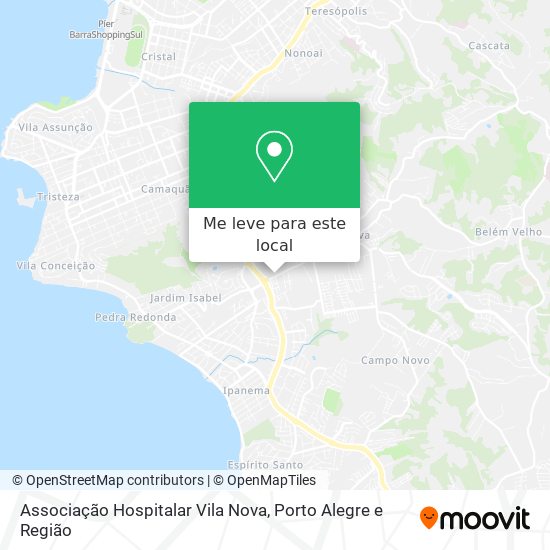 Associação Hospitalar Vila Nova mapa