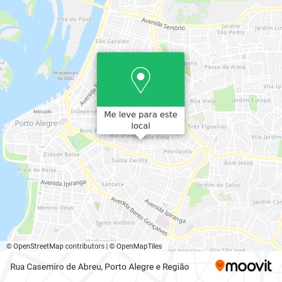 Rua Casemiro de Abreu mapa