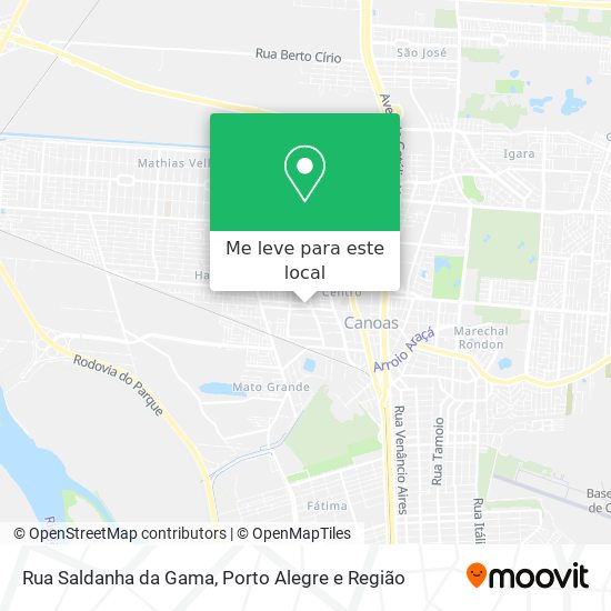 Rua Saldanha da Gama mapa