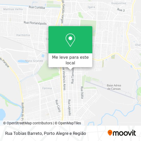 Rua Tobias Barreto mapa