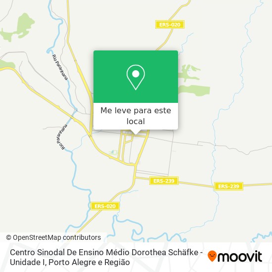 Centro Sinodal De Ensino Médio Dorothea Schäfke - Unidade I mapa