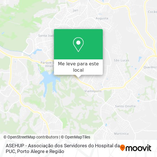 ASEHUP - Associação dos Servidores do Hospital da PUC mapa