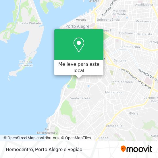 Hemocentro mapa
