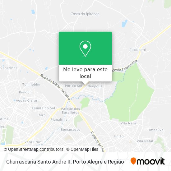 Churrascaria Santo André II mapa