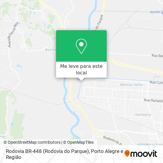Rodovia BR-448 (Rodovia do Parque) mapa