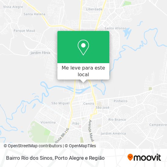 Bairro Rio dos Sinos mapa