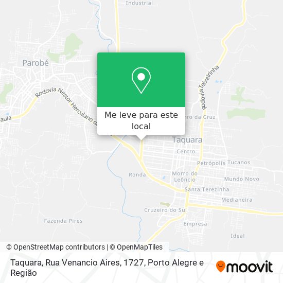 Taquara, Rua Venancio Aires, 1727 mapa