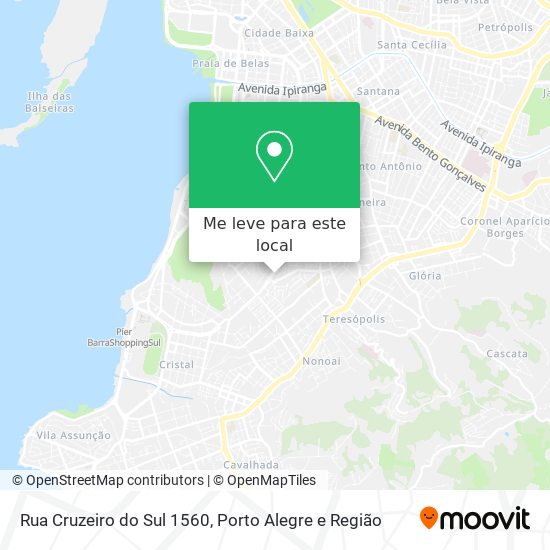 Rua Cruzeiro do Sul 1560 mapa