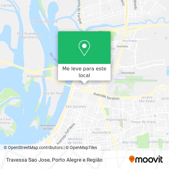 Travessa Sao Jose mapa