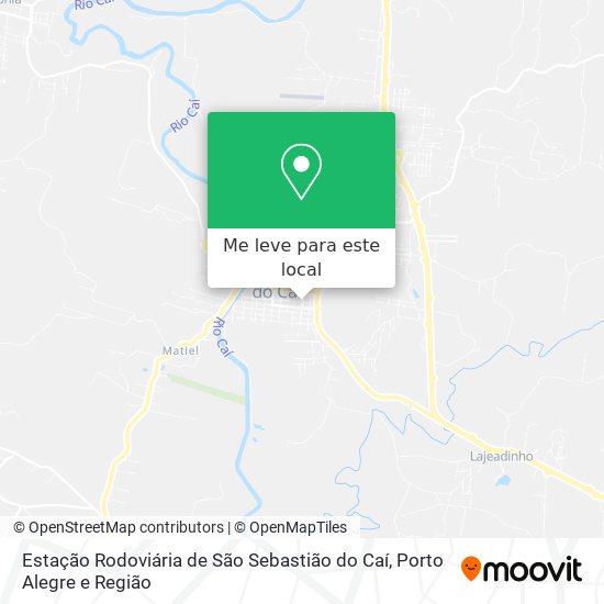 Estação Rodoviária de São Sebastião do Caí mapa