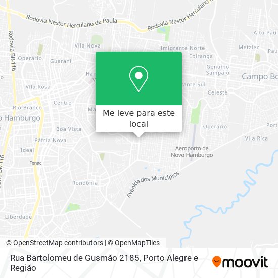 Rua Bartolomeu de Gusmão 2185 mapa