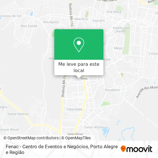 Fenac - Centro de Eventos e Negócios mapa