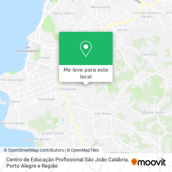 Centro de Educação Profissional São João Calábria mapa