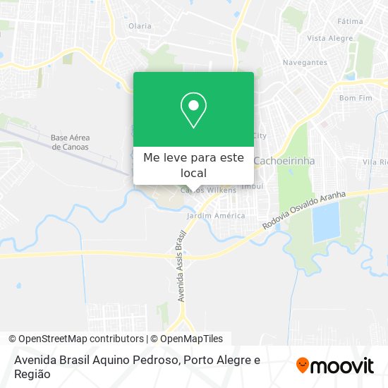 Avenida Brasil Aquino Pedroso mapa