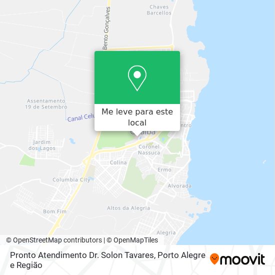 Pronto Atendimento Dr. Solon Tavares mapa