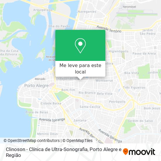 Clinoson - Clínica de Ultra-Sonografia mapa