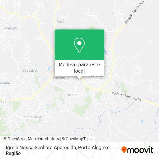 Igreja Nossa Senhora Aparecida mapa