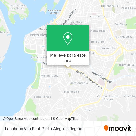 Lancheria Vila Real mapa