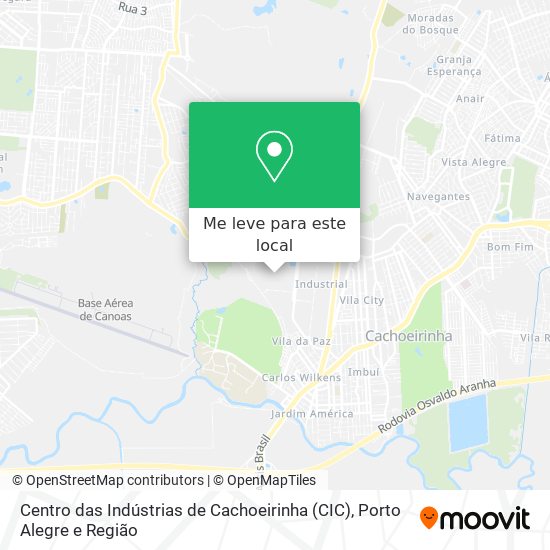 Centro das Indústrias de Cachoeirinha (CIC) mapa