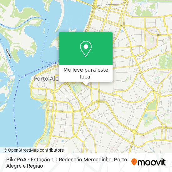 BikePoA - Estação 10 Redenção Mercadinho mapa
