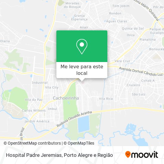 Hospital Padre Jeremias mapa