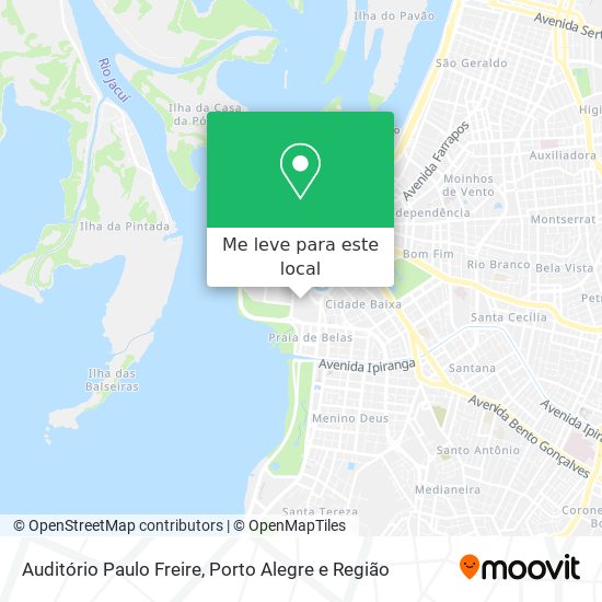 Auditório Paulo Freire mapa