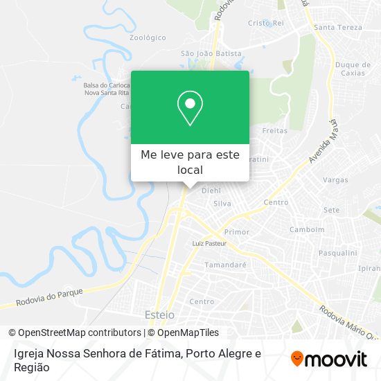 Igreja Nossa Senhora de Fátima mapa