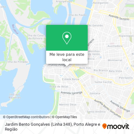 Jardim Bento Gonçalves (Linha 348) mapa