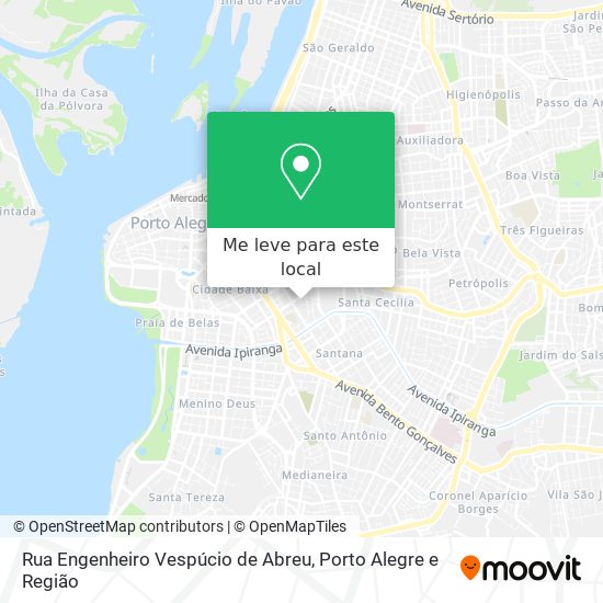 Rua Engenheiro Vespúcio de Abreu mapa