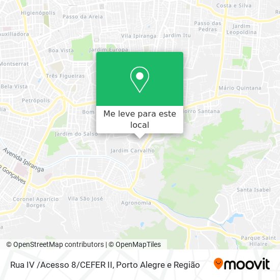 Rua IV /Acesso 8/CEFER II mapa