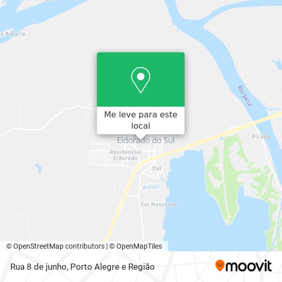 Rua 8 de junho mapa