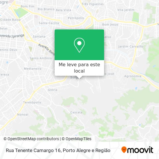 Rua Tenente Camargo 16 mapa