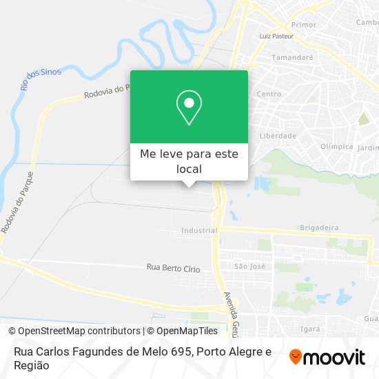 Rua Carlos Fagundes de Melo 695 mapa